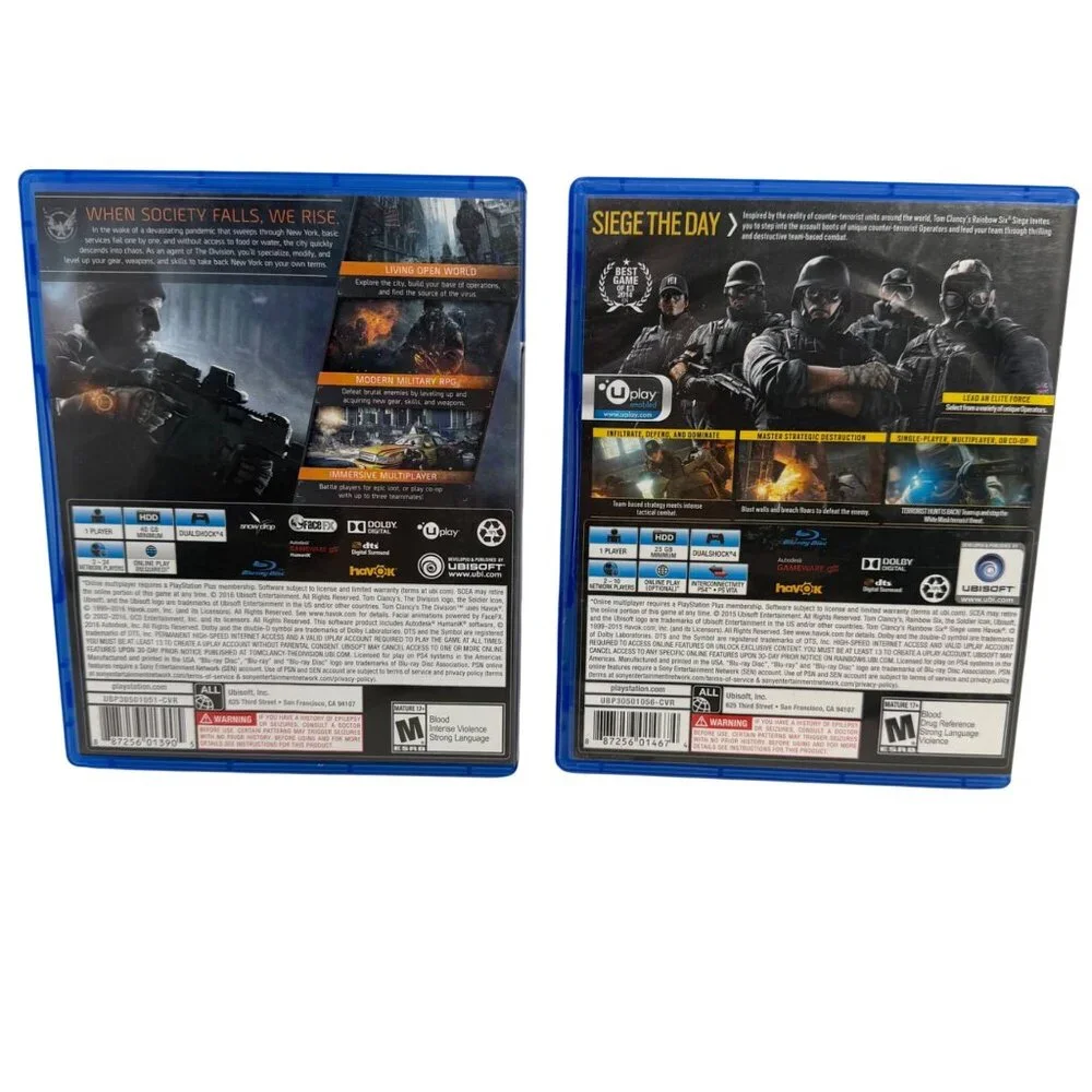 Playstation 4 PS4 - Tom Clancy Siege / Division Bundle - Tested/Works - Picture 3 of 5